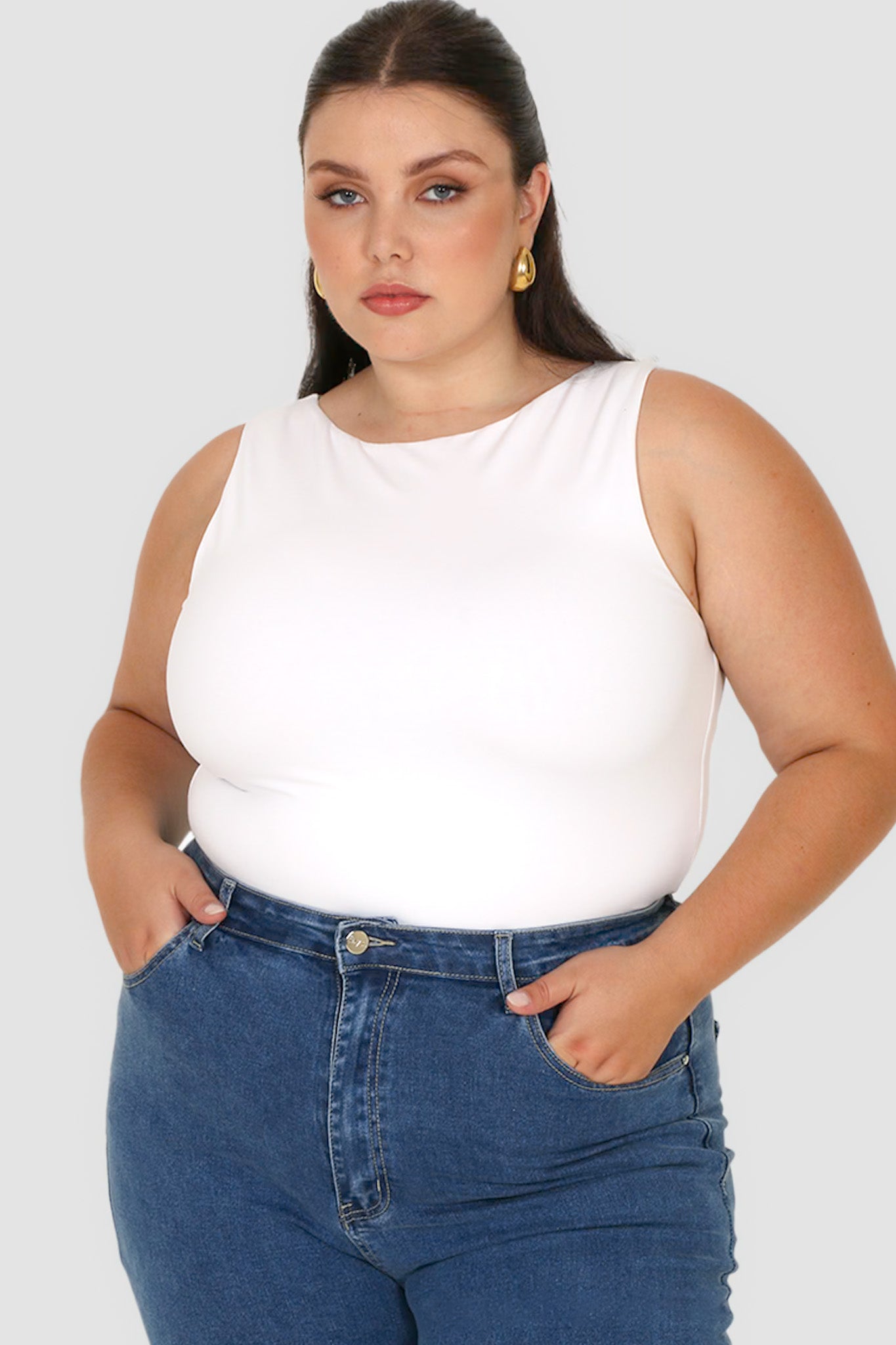 FB SALE - NOLA TOP WHITE SIZE 18-20