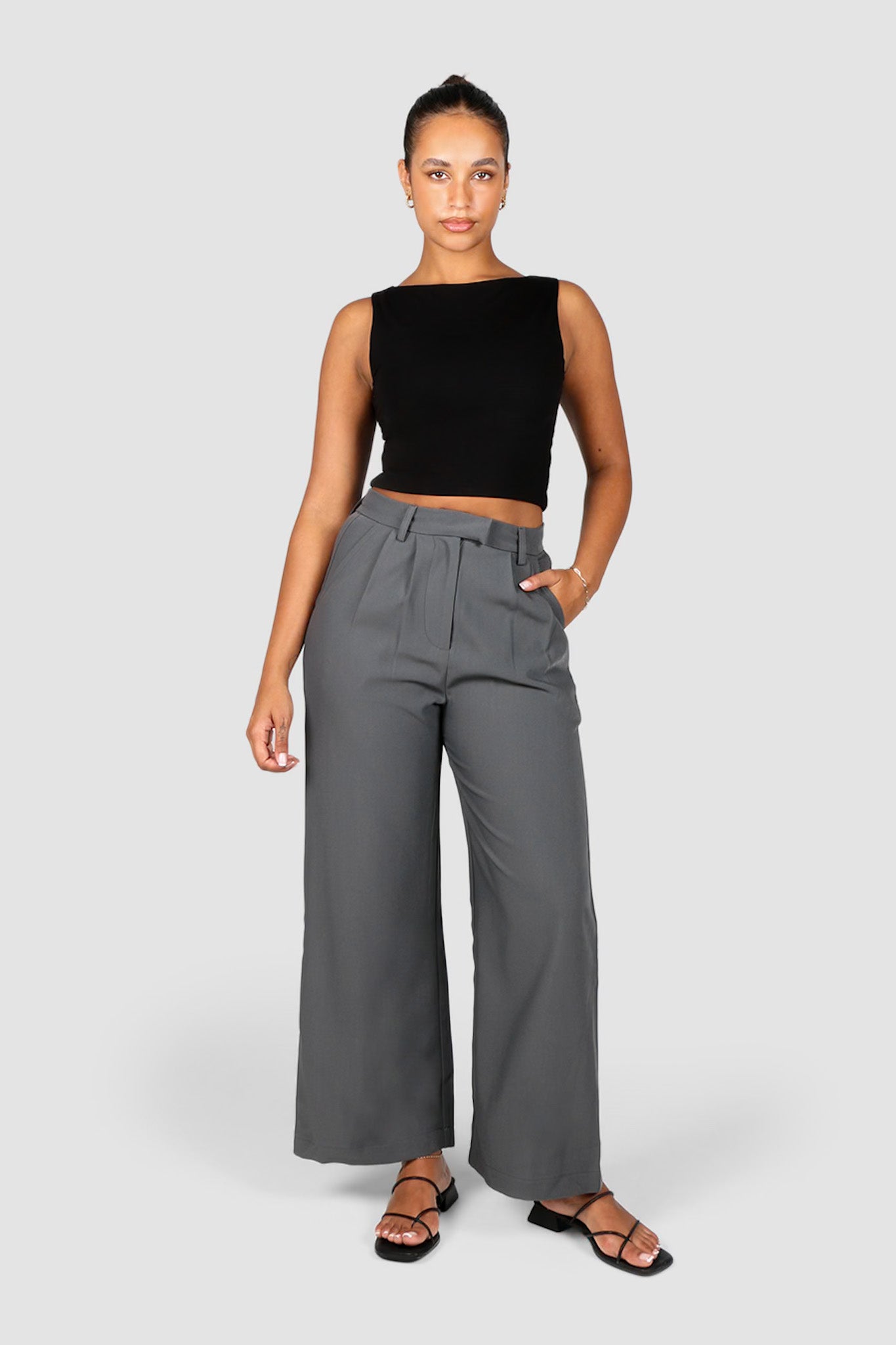 DOWNTOWN PANT CHARCOAL