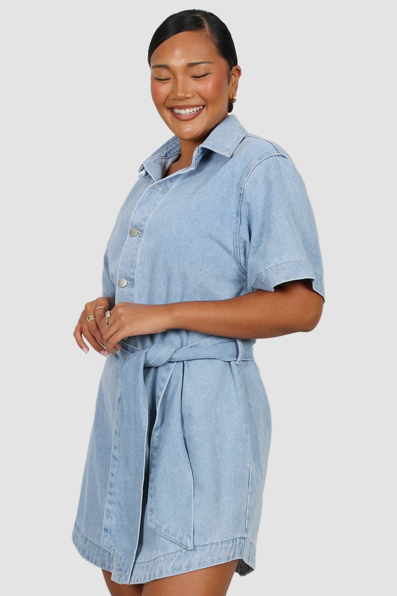 STERLING DENIM DRESS BLUE