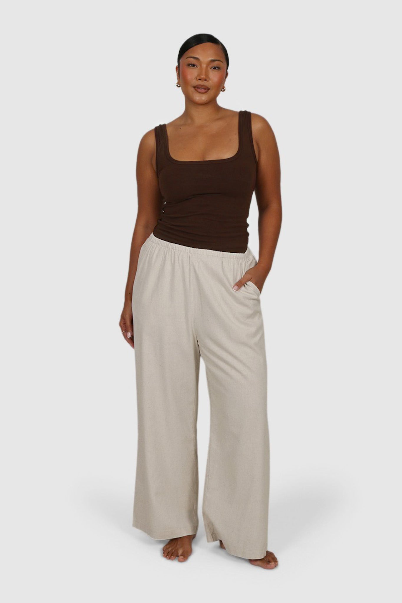 RINA PANTS OATMEAL