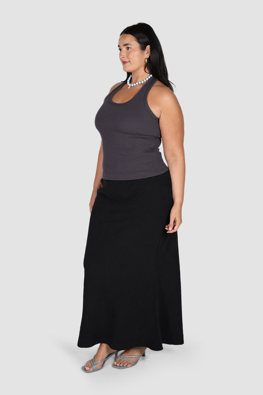 INDI SKIRT CHARCOAL