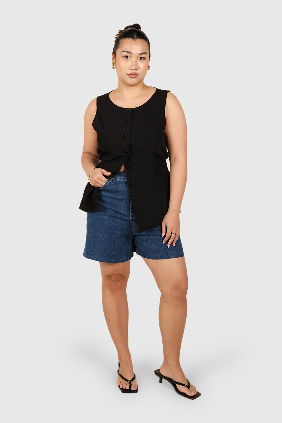 JAGGER DENIM SHORT DEEP BLUE