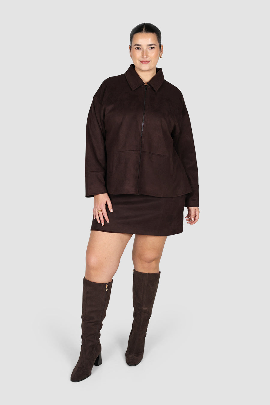 JUDE ZIP JACKET MOCHA