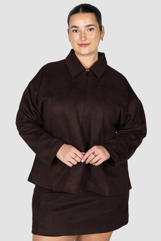 JUDE ZIP JACKET MOCHA