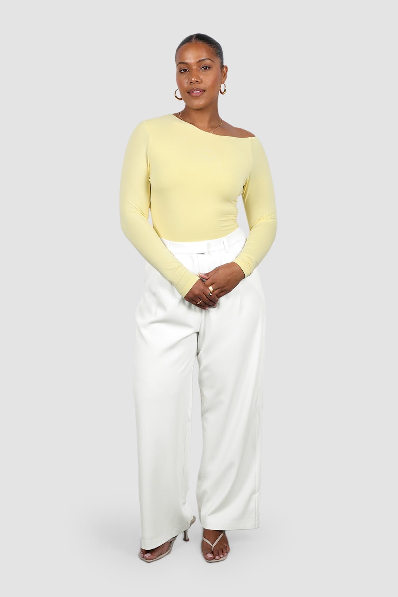 LULA LONG SLEEVE TOP BABY YELLOW