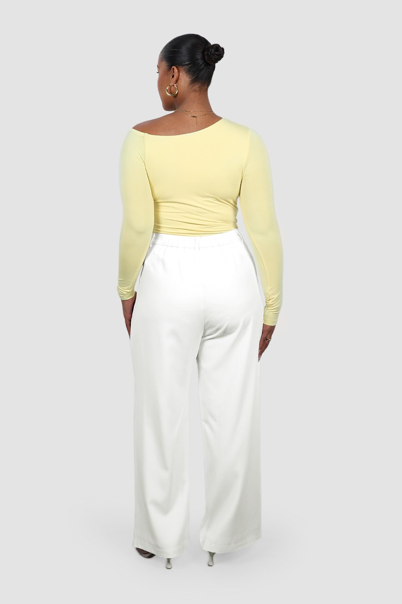 LULA LONG SLEEVE TOP BABY YELLOW