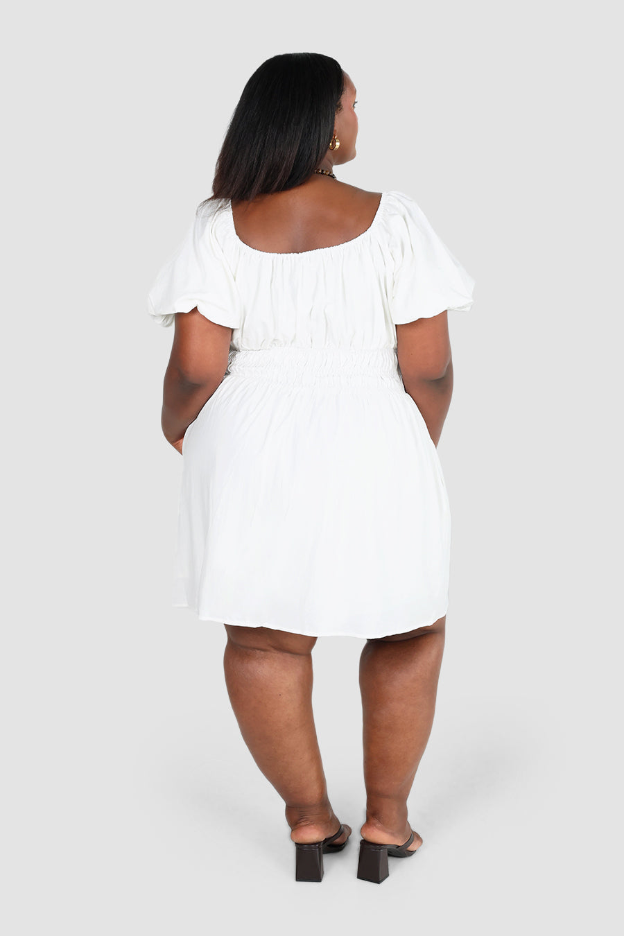 LUMA MINI DRESS WHITE