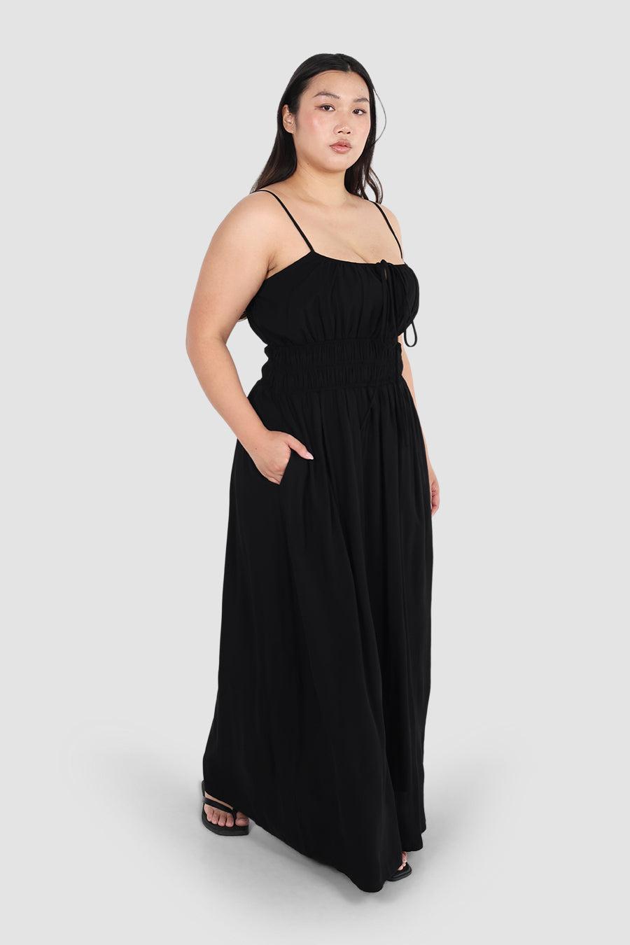 LUNARA MAXI DRESS BLACK