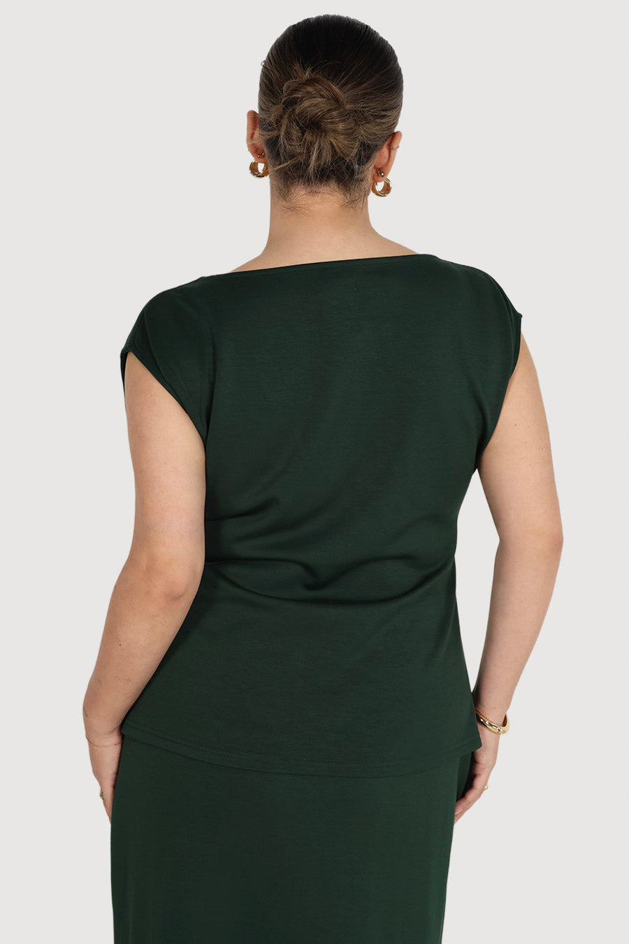 MARGO TOP DEEP GREEN