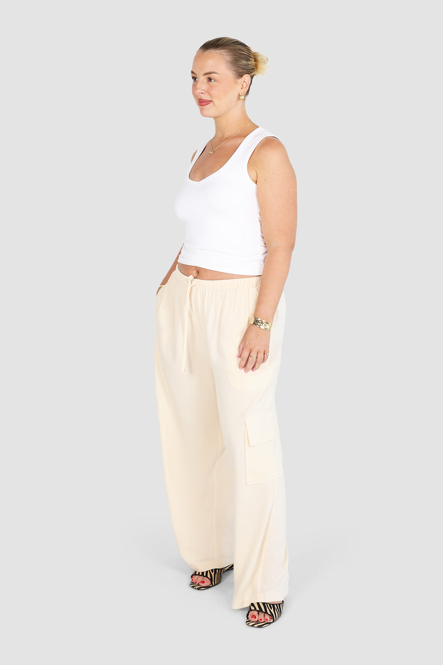MERCER UTILITY PANT VANILLA