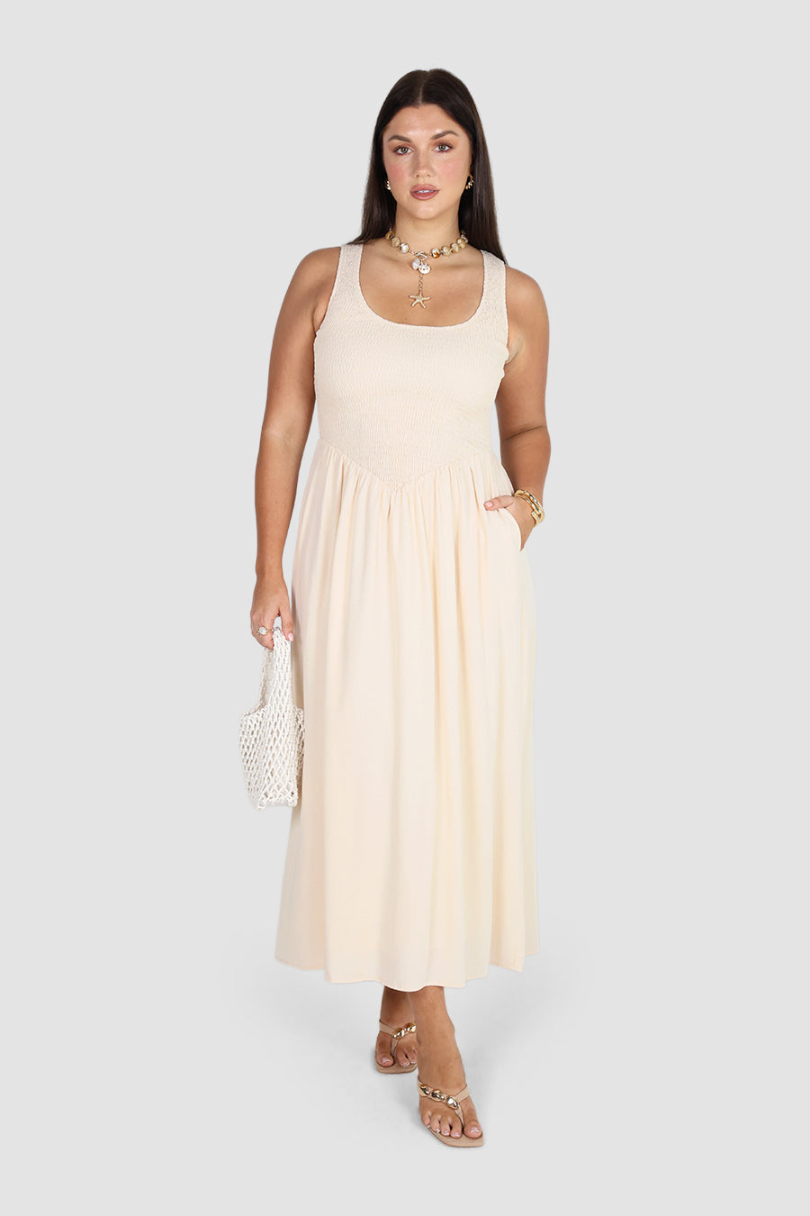 MYRI DRESS VANILLA