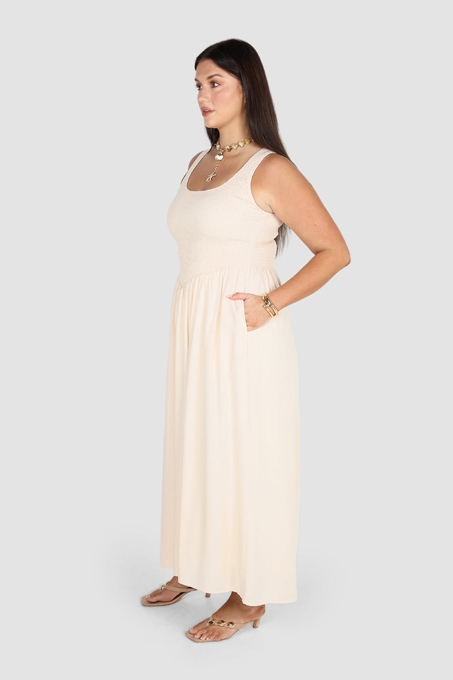 MYRI DRESS VANILLA
