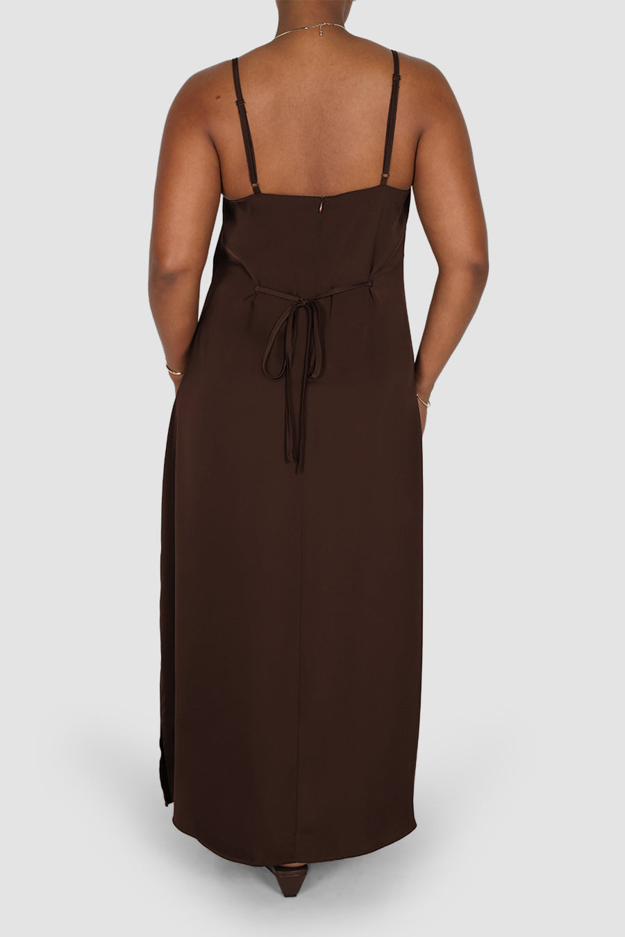 NINA DRESS ESPRESSO