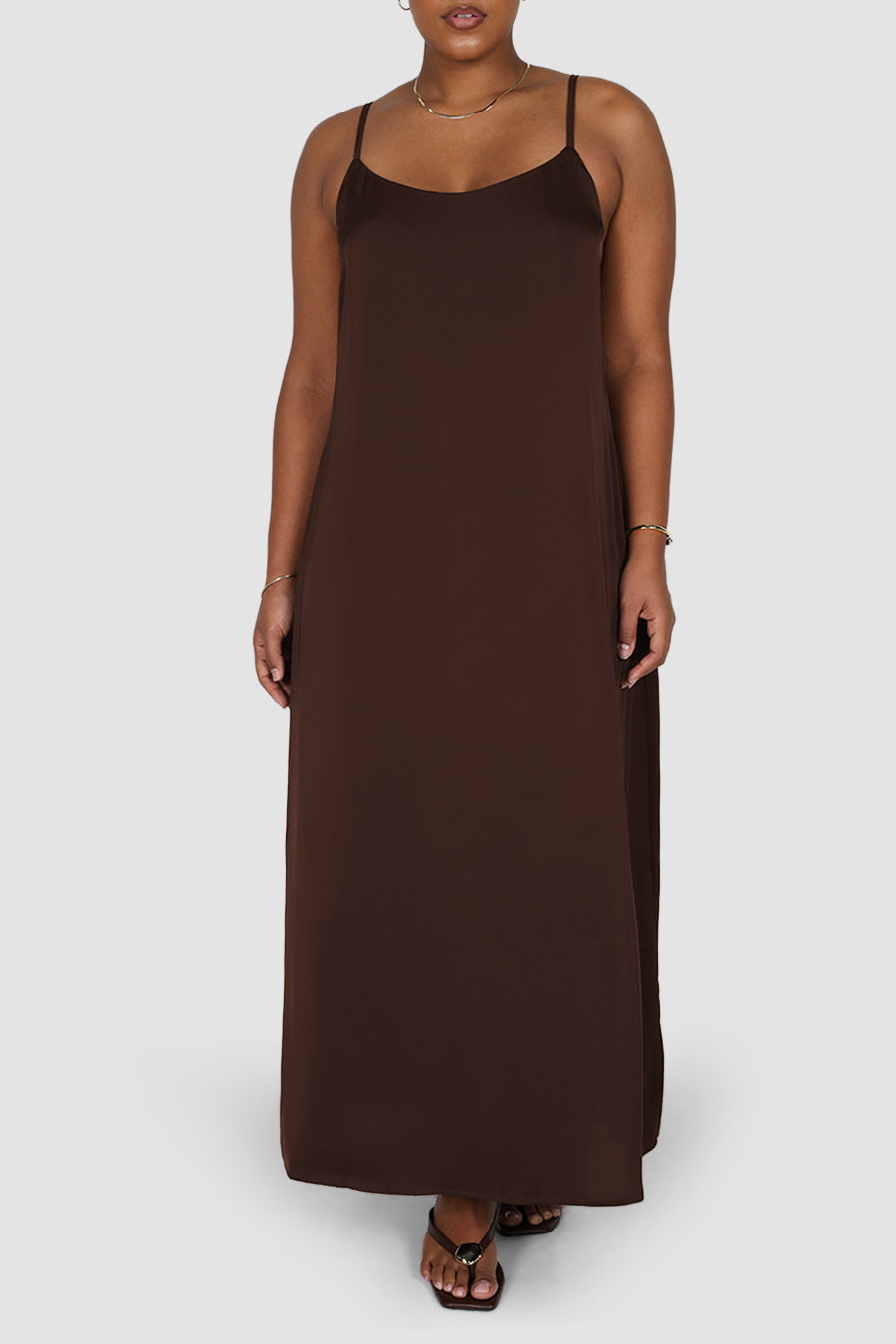 NINA DRESS ESPRESSO