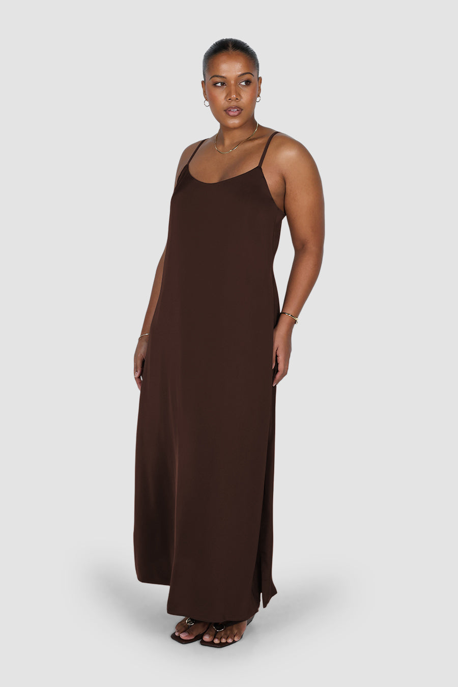 NINA DRESS ESPRESSO