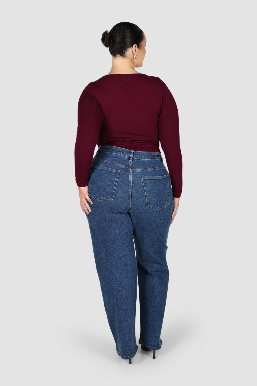 ULTRASOFT ORLA L/S TOP MERLOT