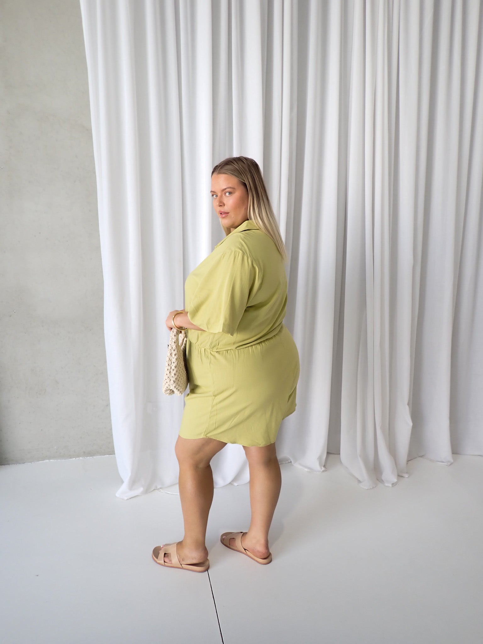 ZEPHYR LINEN PLAYSUIT PISTACHIO – FAYT The Label