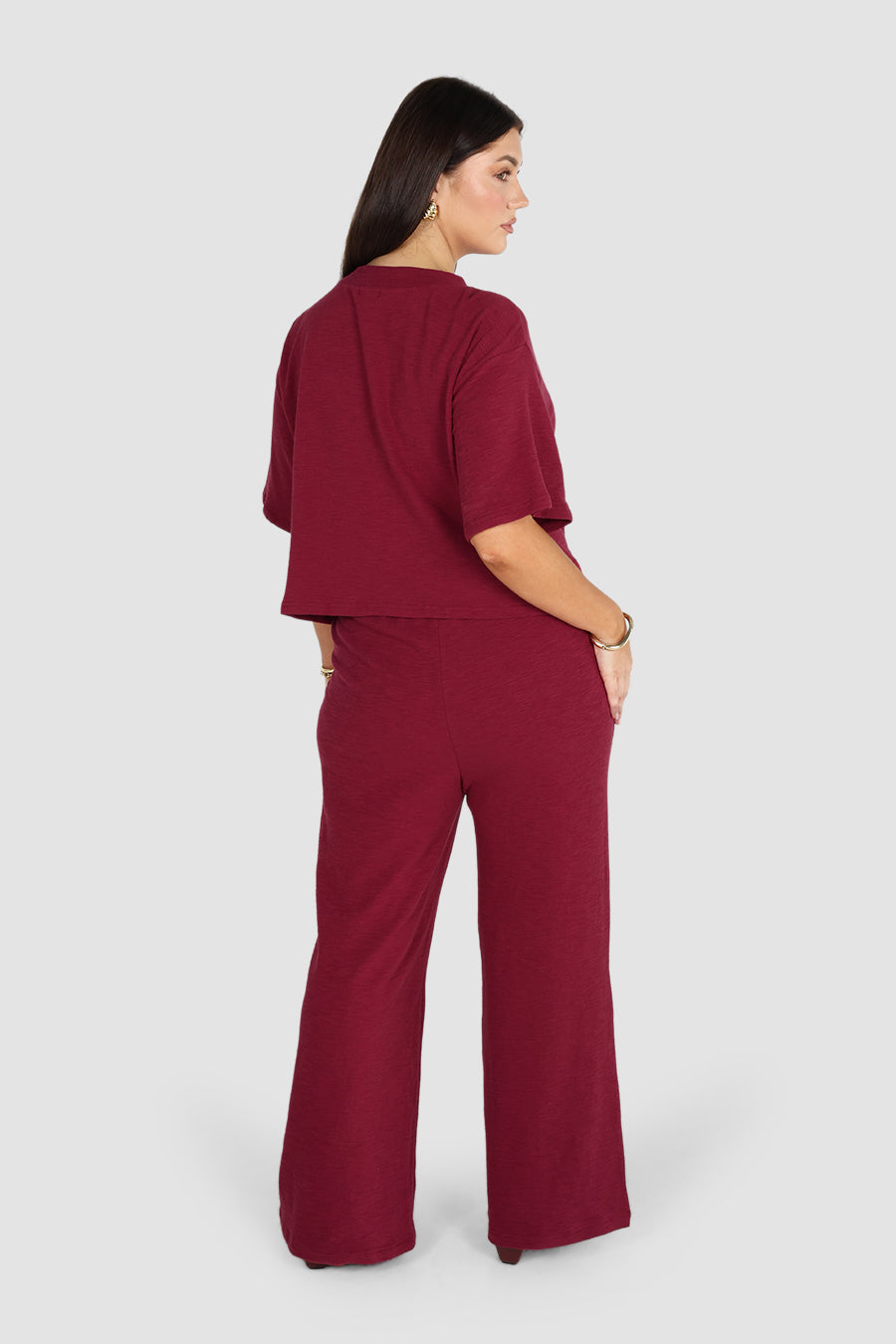 PALMERA TOP DEEP BURGUNDY