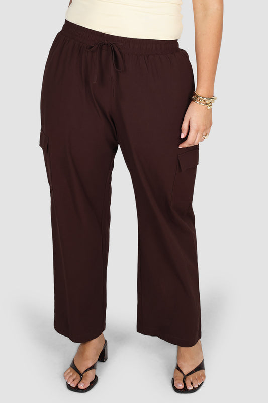 RENLY UTILITY PANT RICH CHOC