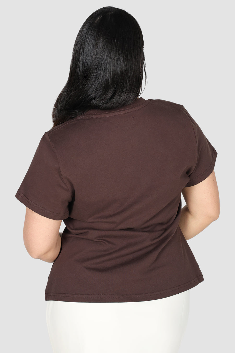 SIGNATURE SCULPT TEE ESPRESSO
