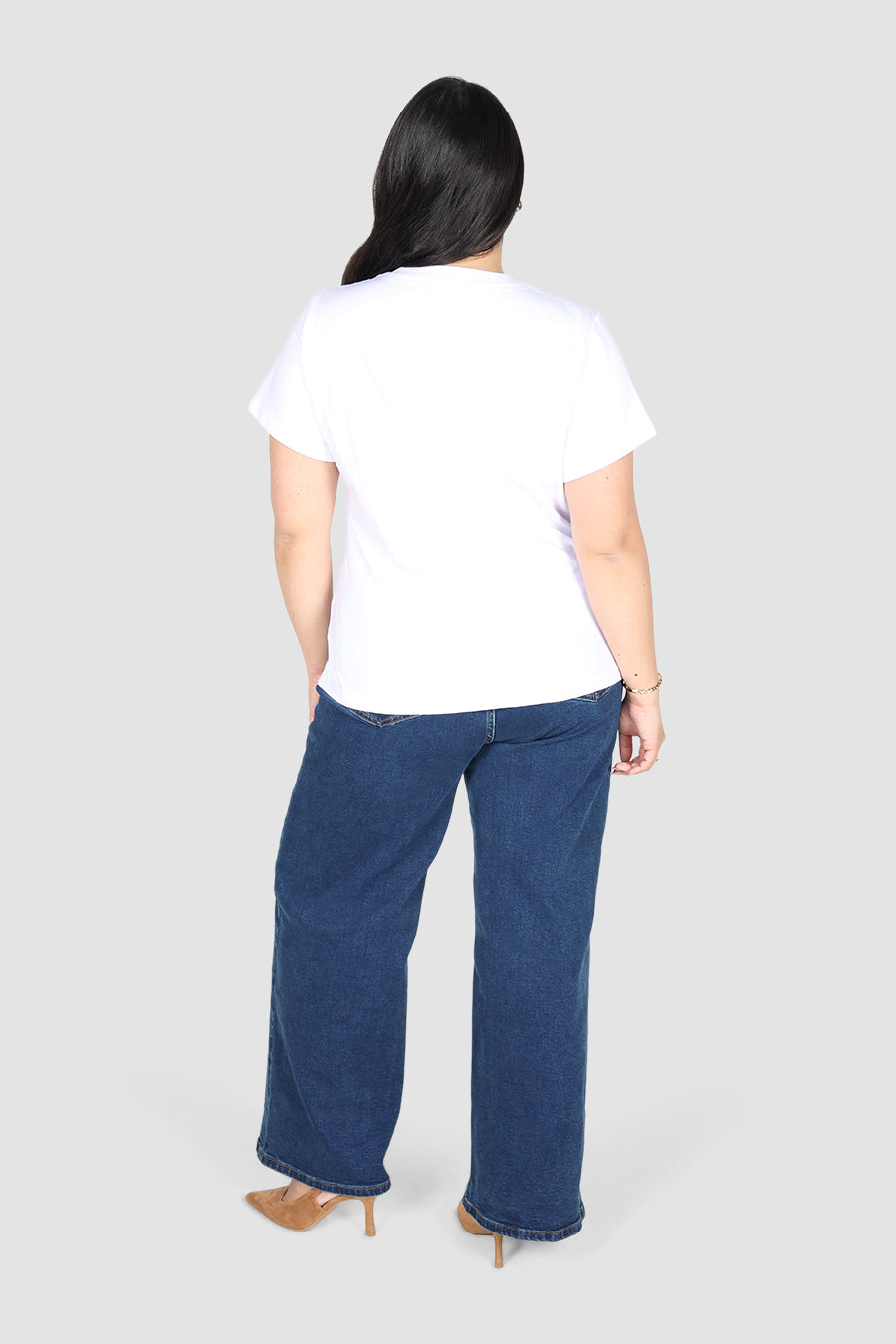 SIGNATURE SCULPT TEE WHITE