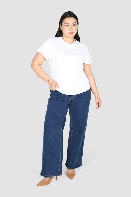 SIGNATURE SCULPT TEE WHITE