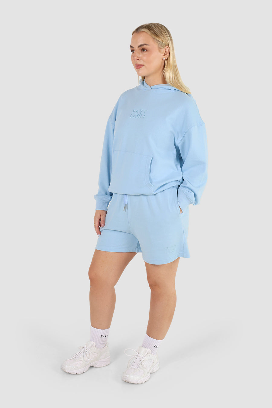 FAYT LOGO HOODIE BLUE
