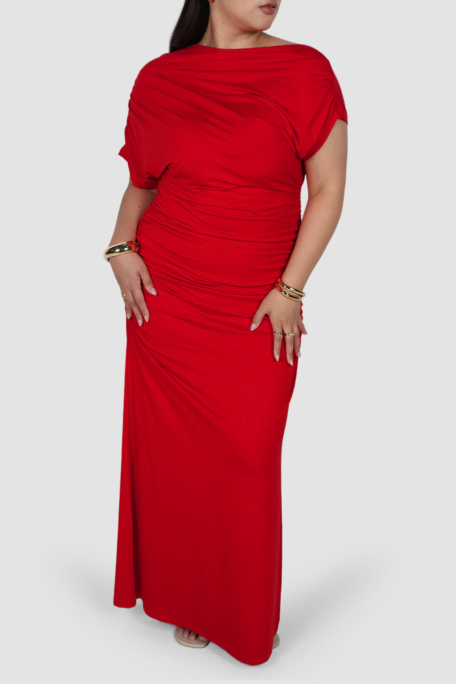 SLOANE DRESS RED
