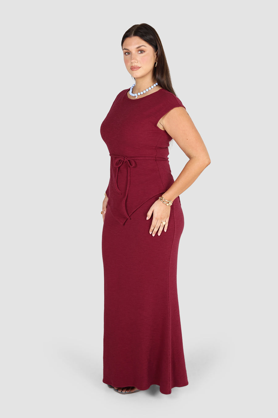 SOLUNA TOP DEEP BURGUNDY