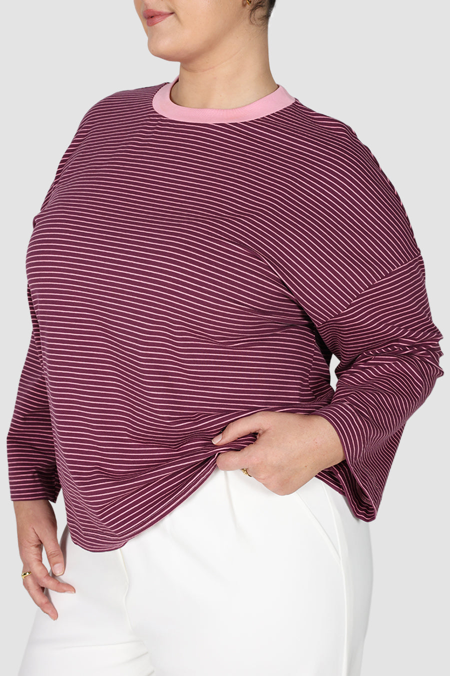 Spencer-LS-Stripe-Tee-Pink-Plum1