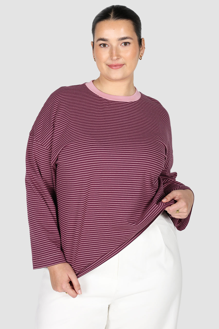 Spencer-LS-Stripe-Tee-Pink-Plum3