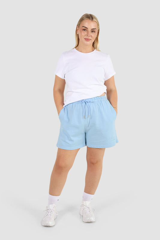 FAYT LOGO SWEAT SHORT BLUE