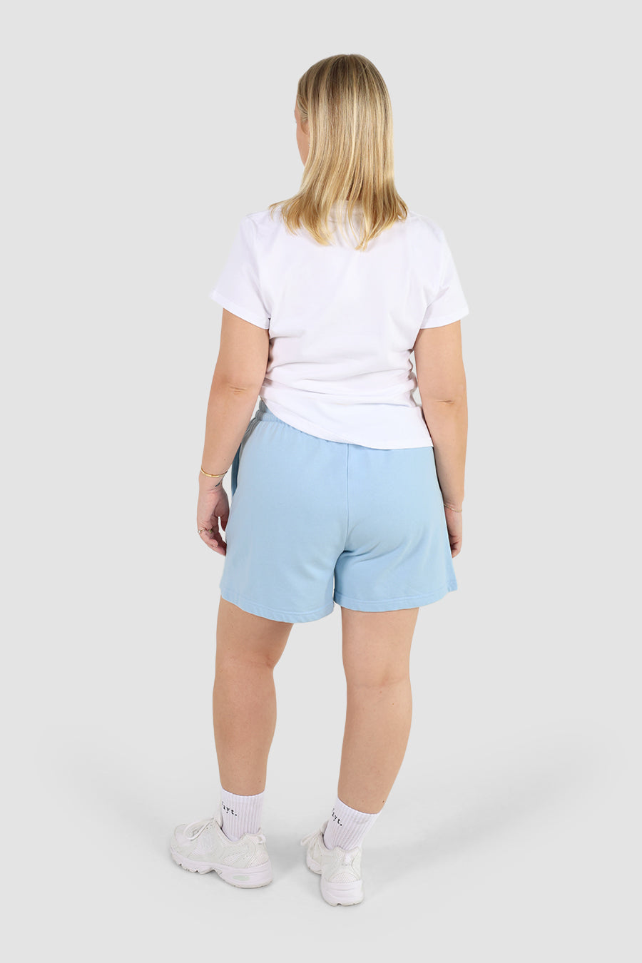 FAYT LOGO SWEAT SHORT BLUE