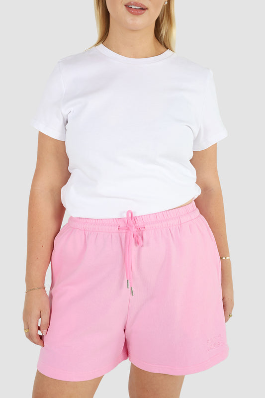 FAYT LOGO SWEAT SHORT PINK