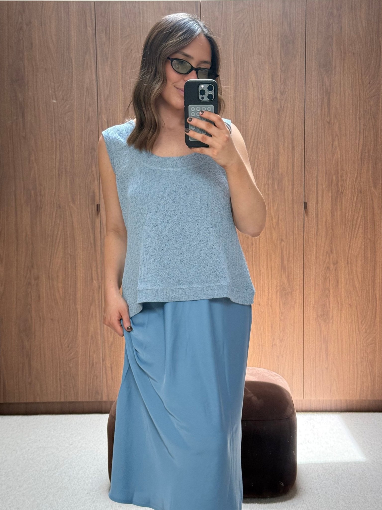 ALBA TOP BLUE - Fayt The Label