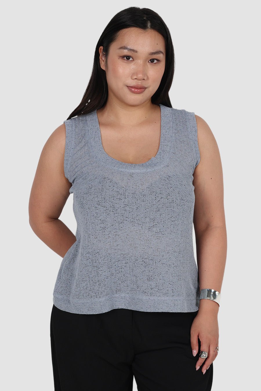 ALBA TOP BLUE - Fayt The Label