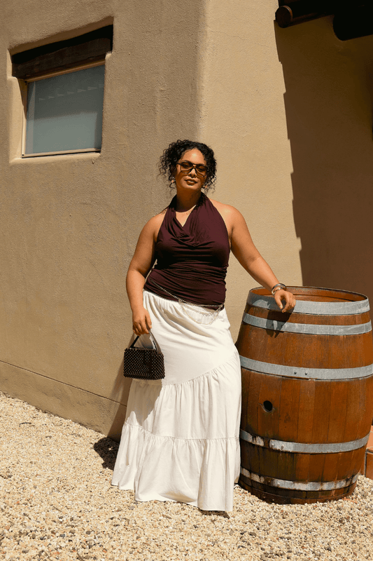 ALUNA MAXI SKIRT WHITE - Fayt The Label