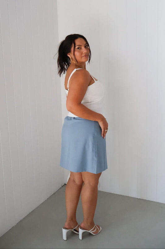 ANA SKIRT POWDER BLUE - Fayt The Label