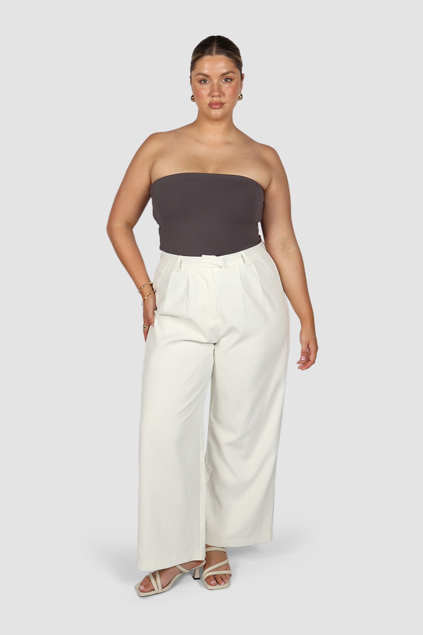 APRIL TOP CHARCOAL - Fayt The Label