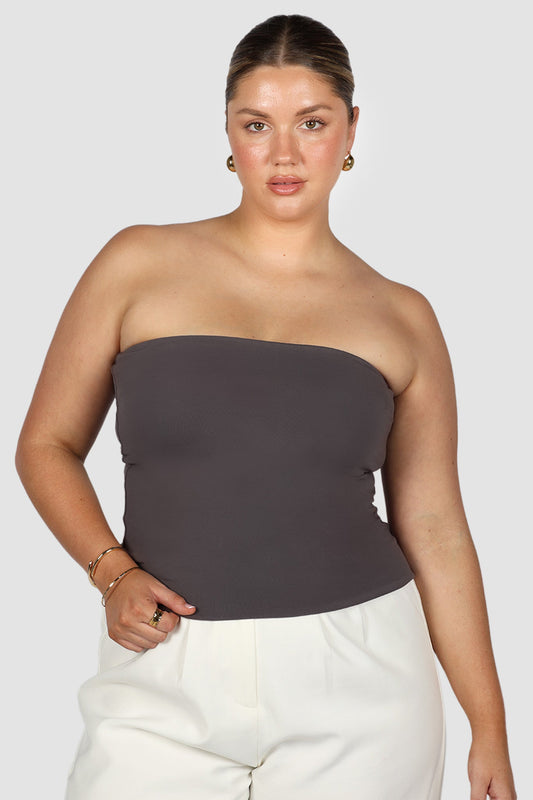 APRIL TOP CHARCOAL - Fayt The Label