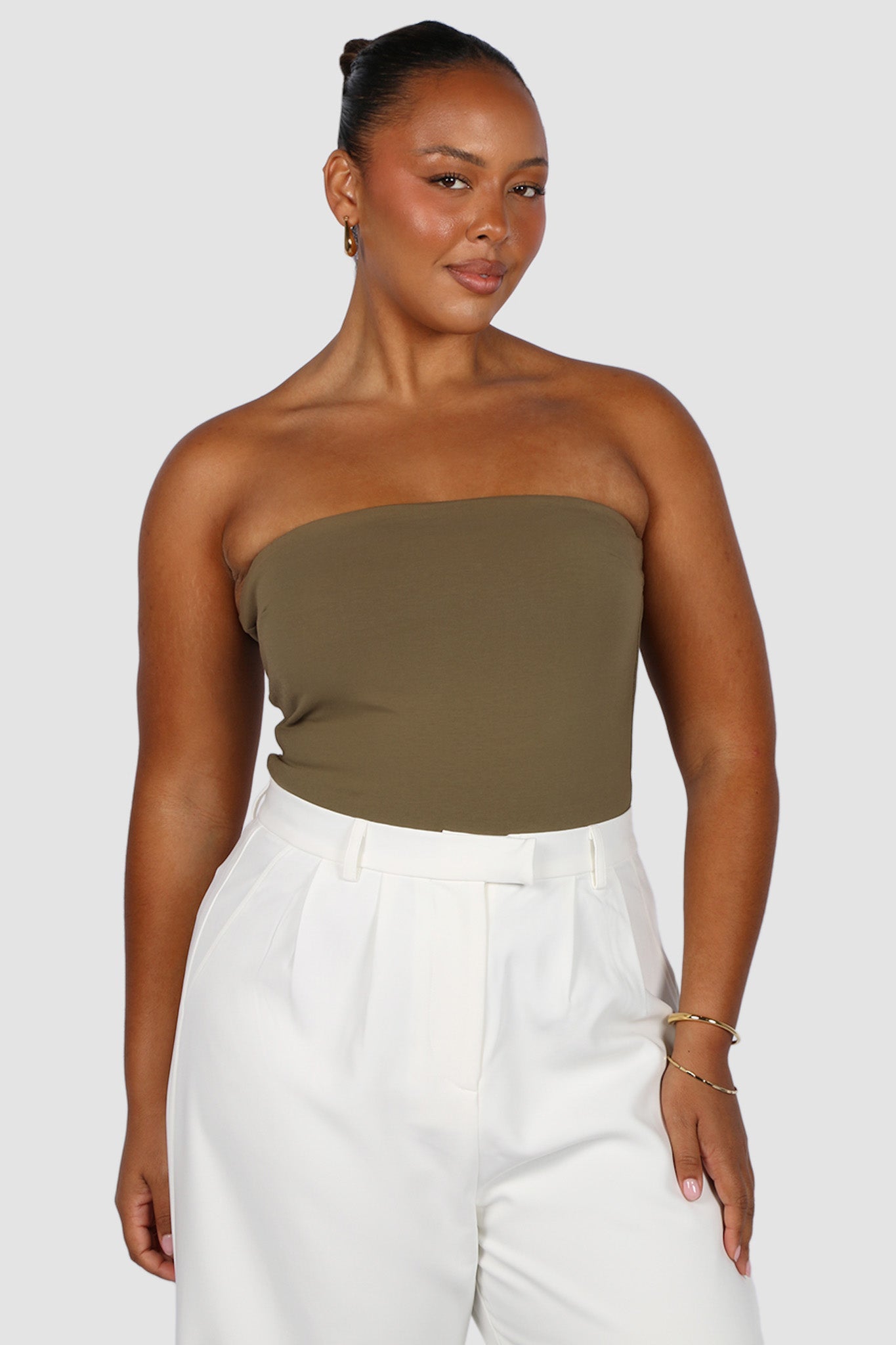 APRIL TOP OLIVE - Fayt The Label
