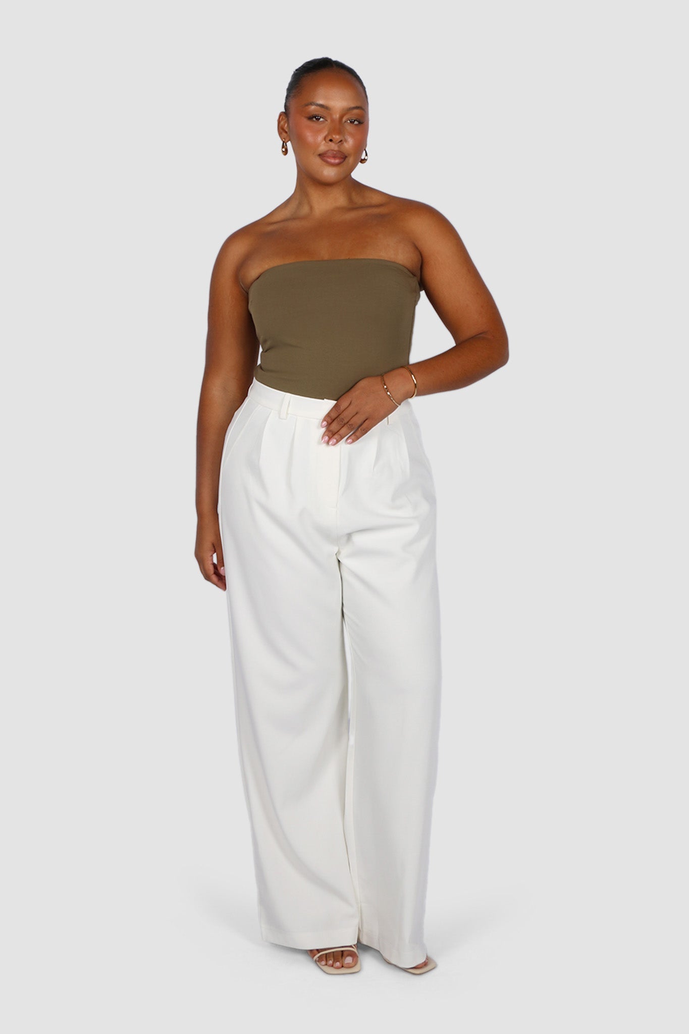 APRIL TOP OLIVE - Fayt The Label