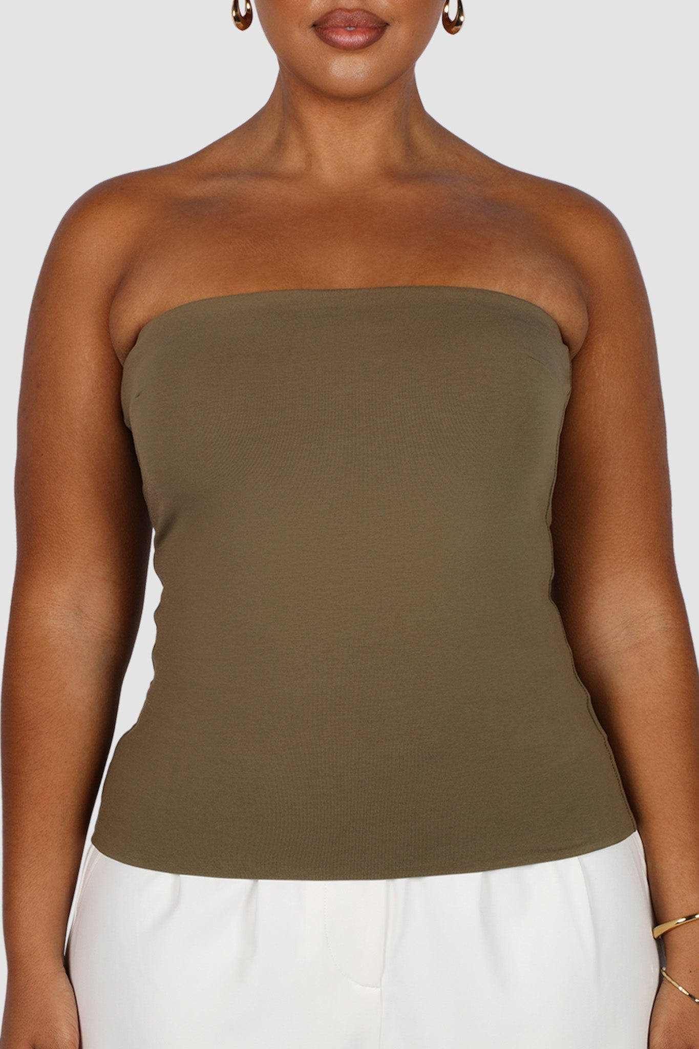 APRIL TOP OLIVE - Fayt The Label