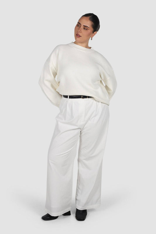 ARIE LINEN PANT WHITE - Fayt The Label