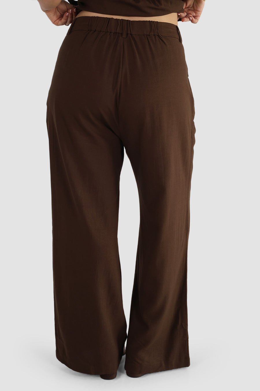 ARIE LINEN PANTS ESPRESSO - Fayt The Label