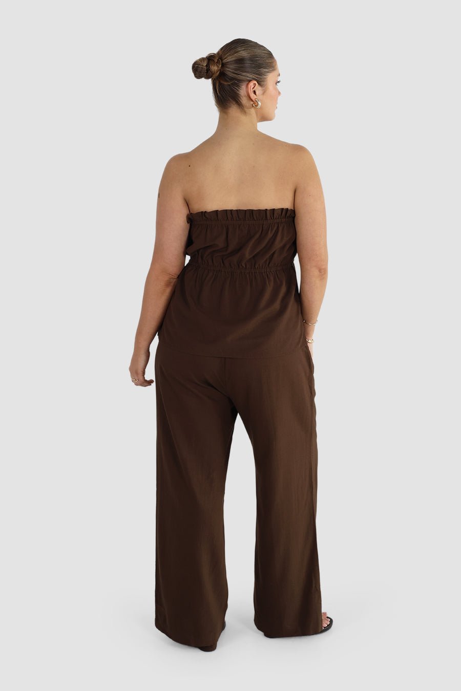 ARIE LINEN PANTS ESPRESSO - Fayt The Label