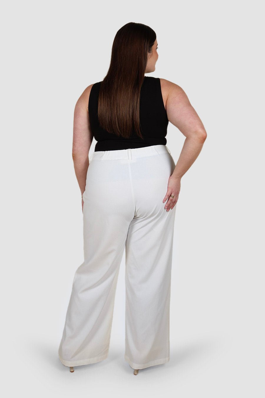 ARIE LINEN PANTS TALL FIT WHITE - Fayt The Label