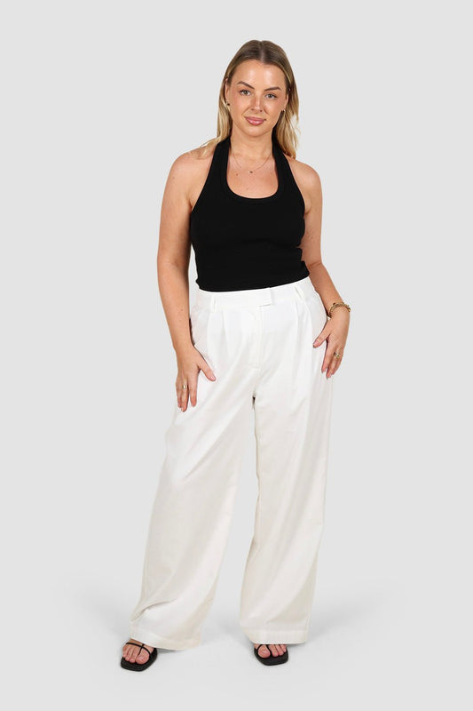 ARIE LINEN PANTS WHITE - Fayt The Label