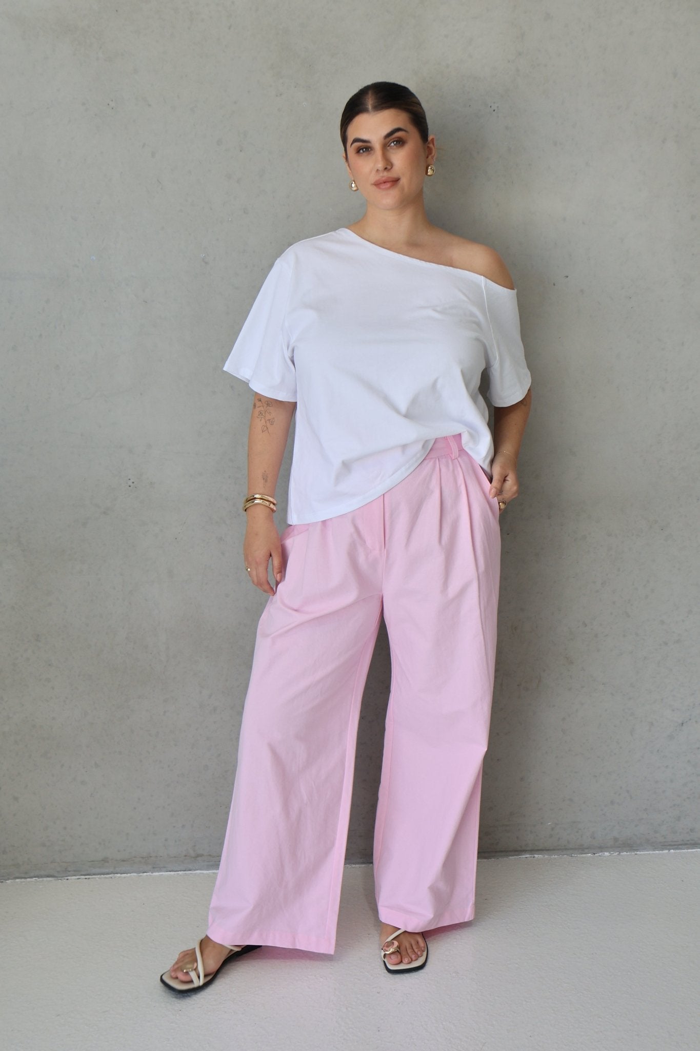 ARIE PANTS SOFT PINK - Fayt The Label