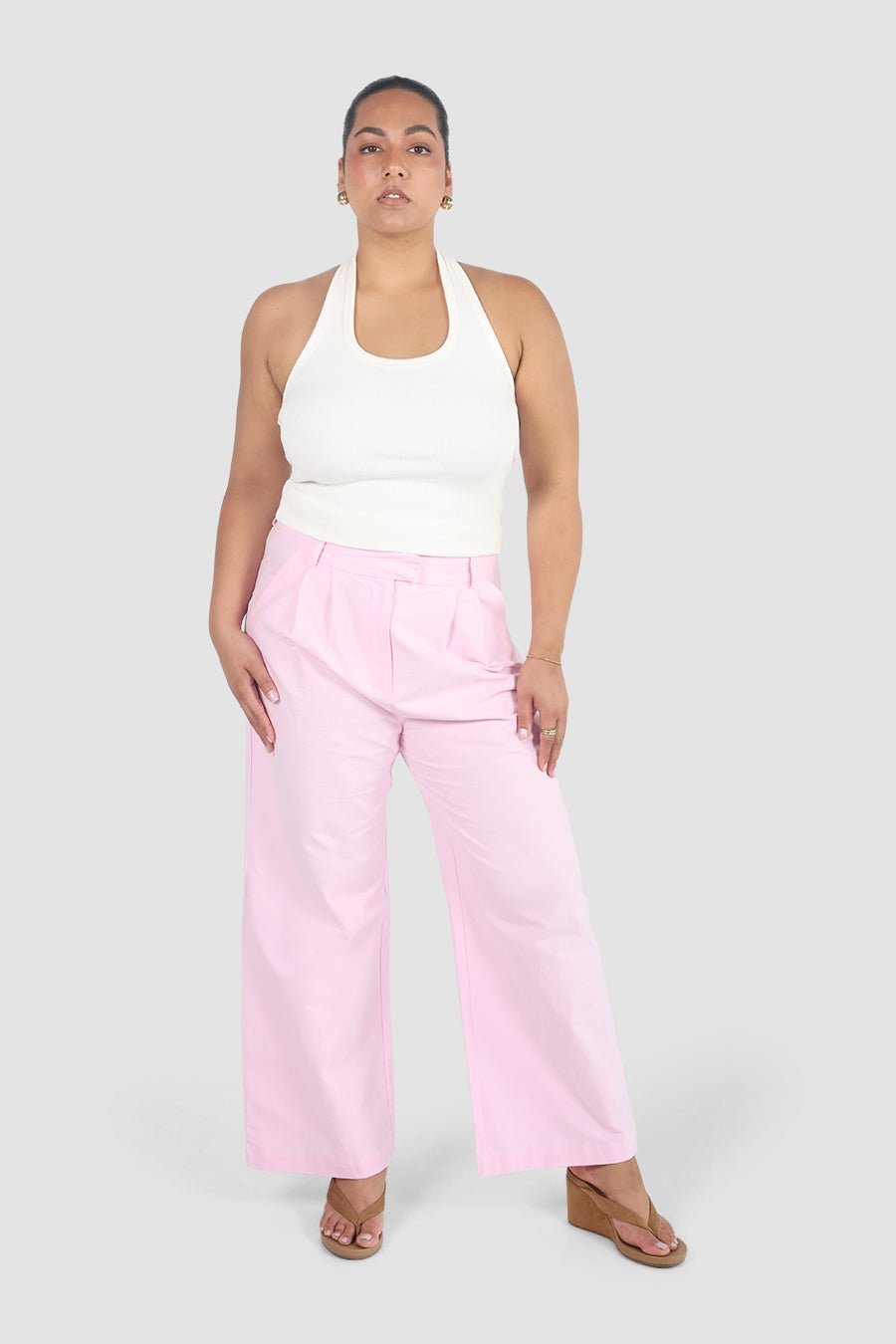 ARIE PANTS SOFT PINK - Fayt The Label